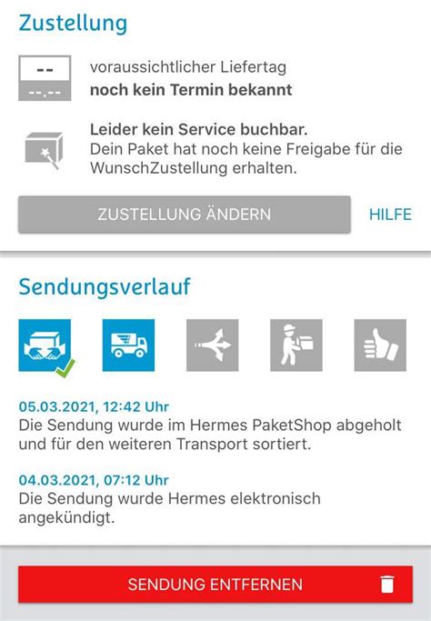 hermes sendung nicht bekommen